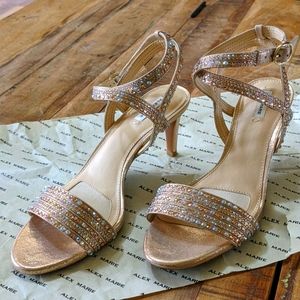 Alex marie Parlyn Glitter Rhinestone Strappy Sanda